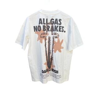 NWT Ironwilled x Tumble White All Gas No Brakes Shirt XSmall 22x29